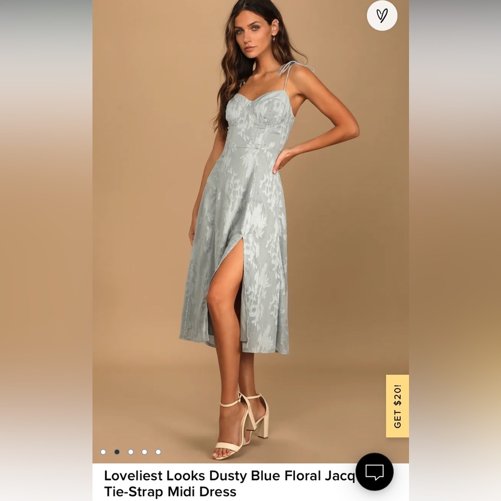 BabyBlue floral Lulus dress!